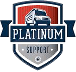 Platinum Support logo.